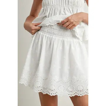 Eyelet Daisy Skirt