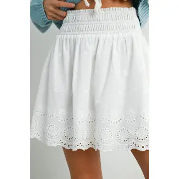 Eyelet Daisy Skirt